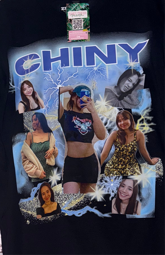 Blue Lightning Tee | Chiny | Adult Size | 7 pics Custom