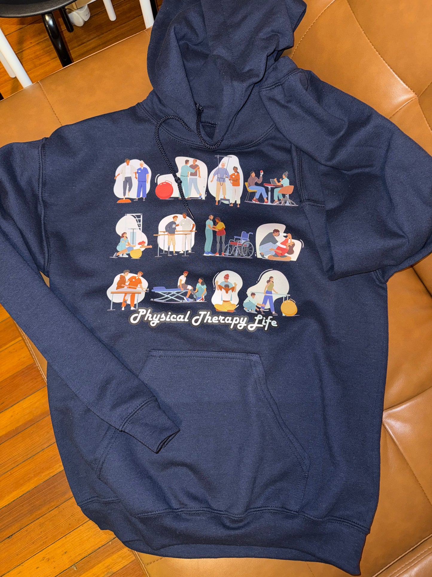 Physical Therapy Life HOODIE | exercises | Full front