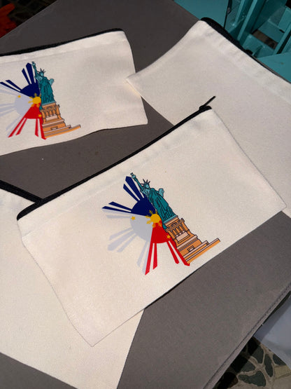Pinoy in NYC canvas pouch | one sided print | Limited stocks