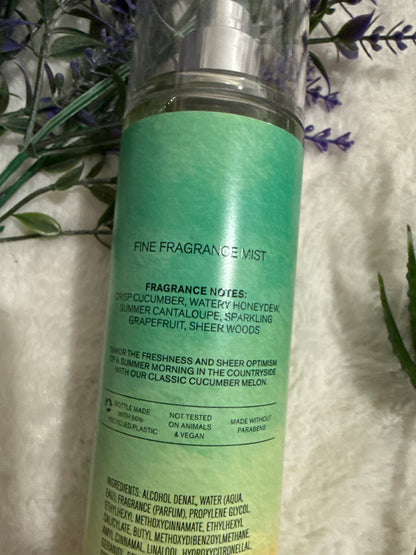 Bath & Body Works brand Fine Fragrance Mist | 8 fl oz/236 mL | Cucumber Melon