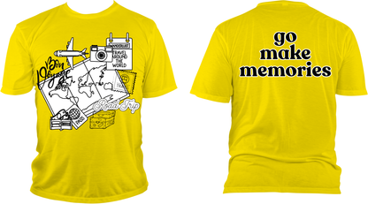 Bon Voyage go make memories tee | 2-sided prints | Adult Unisex size