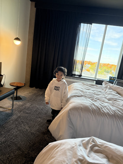 Nuit.Nuit.Eiffel Tower Hoodie  pocket size center chest| YOUTH/KID Unisex size