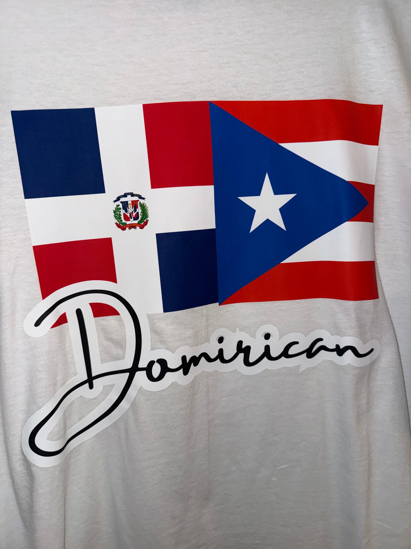 DomiRican+ flags TEE | Chest print | adult Unisex size