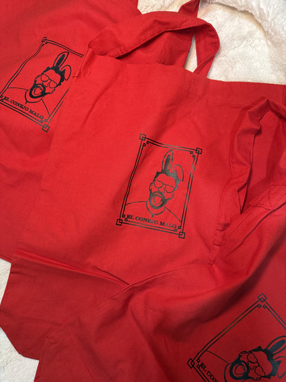 Conejo Malo Card Sling Tote | small print sling bag style | one side print