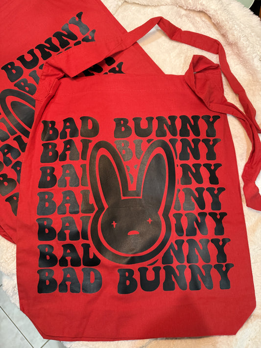 Bad Bunny Bad Bunny Sling Tote | small print sling bag style | one side print