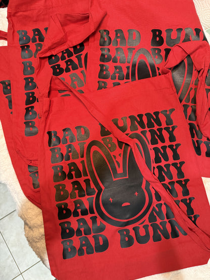 Bad Bunny Bad Bunny Sling Tote | small print sling bag style | one side print