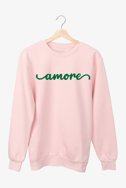 Green Amore Sweatshirt | Adult Unisex | full chest print