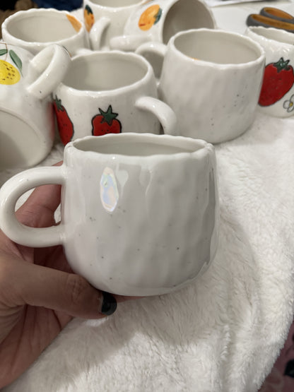 Fruit Pattern Ceramic Mug | Hot or  Cold | 295 mL or 10 fl oz | 1 piece | Limited Stocks