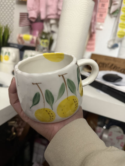 Fruit Pattern Ceramic Mug | Hot or  Cold | 295 mL or 10 fl oz | 1 piece | Limited Stocks