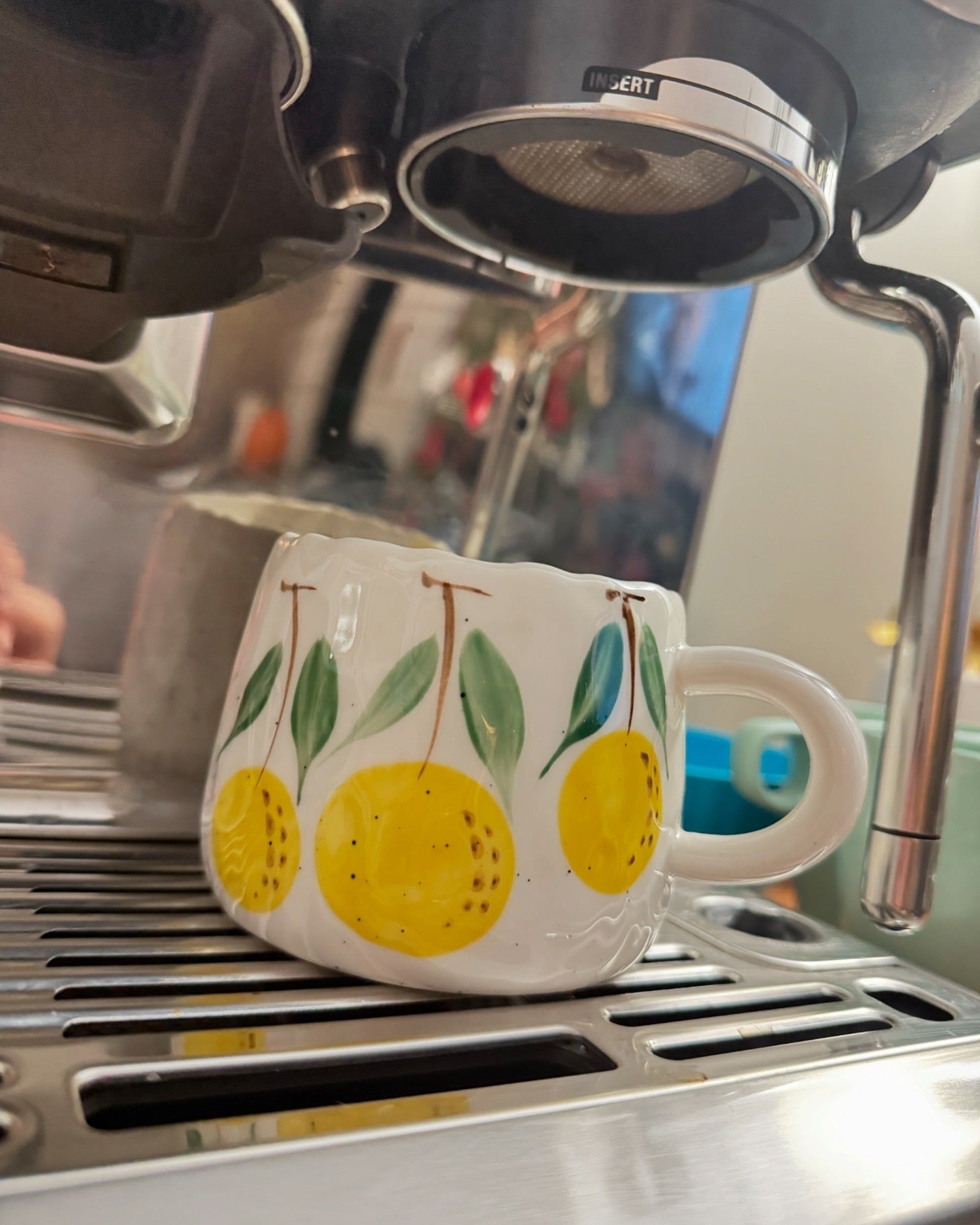 Fruit Pattern Ceramic Mug | Hot or  Cold | 295 mL or 10 fl oz | 1 piece | Limited Stocks