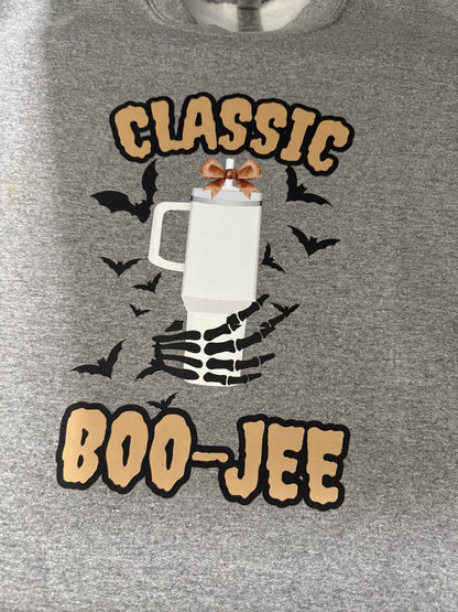 BOO-JEE brown Classic tumbler Sweatshirt | Brown font | Adult Unisex | full chest print