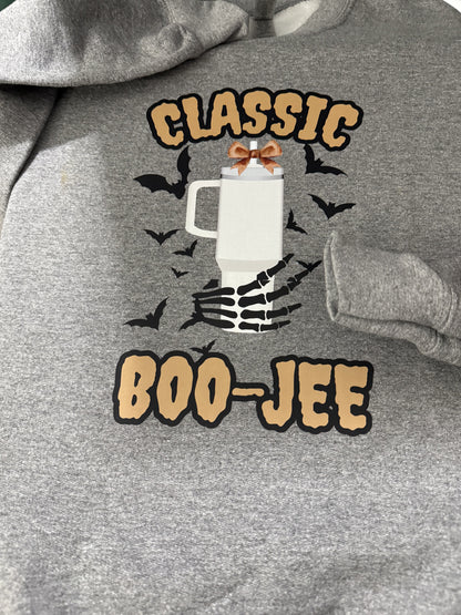 BOO-JEE brown Classic tumbler Sweatshirt | Brown font | Adult Unisex | full chest print