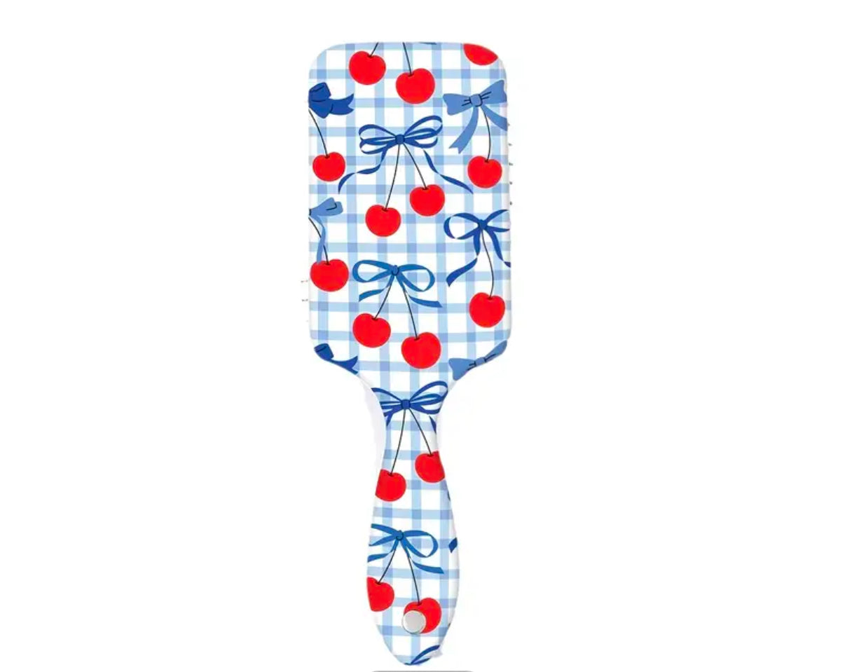Bow Cherries Hair Plastic Brush  Accessories | Limited Stocks