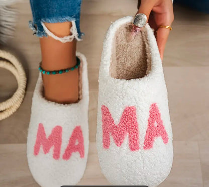 MA MA warm indoor slippers | Pink | lightweight with soft fleece lining