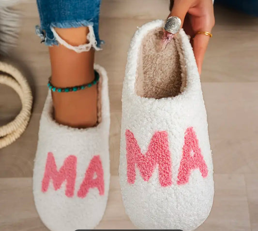 MA MA warm indoor slippers | Pink | lightweight with soft fleece lining