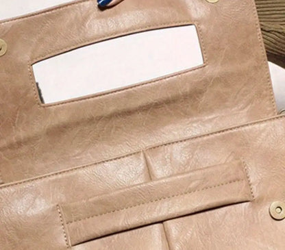 Classic Retro Solid Flap Clutch | Large Capacity | with Shoulder strap | limited stocks