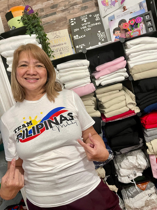 Team PILIPINAS- Mabuhay TEE | Chest Print | Adult Unisex