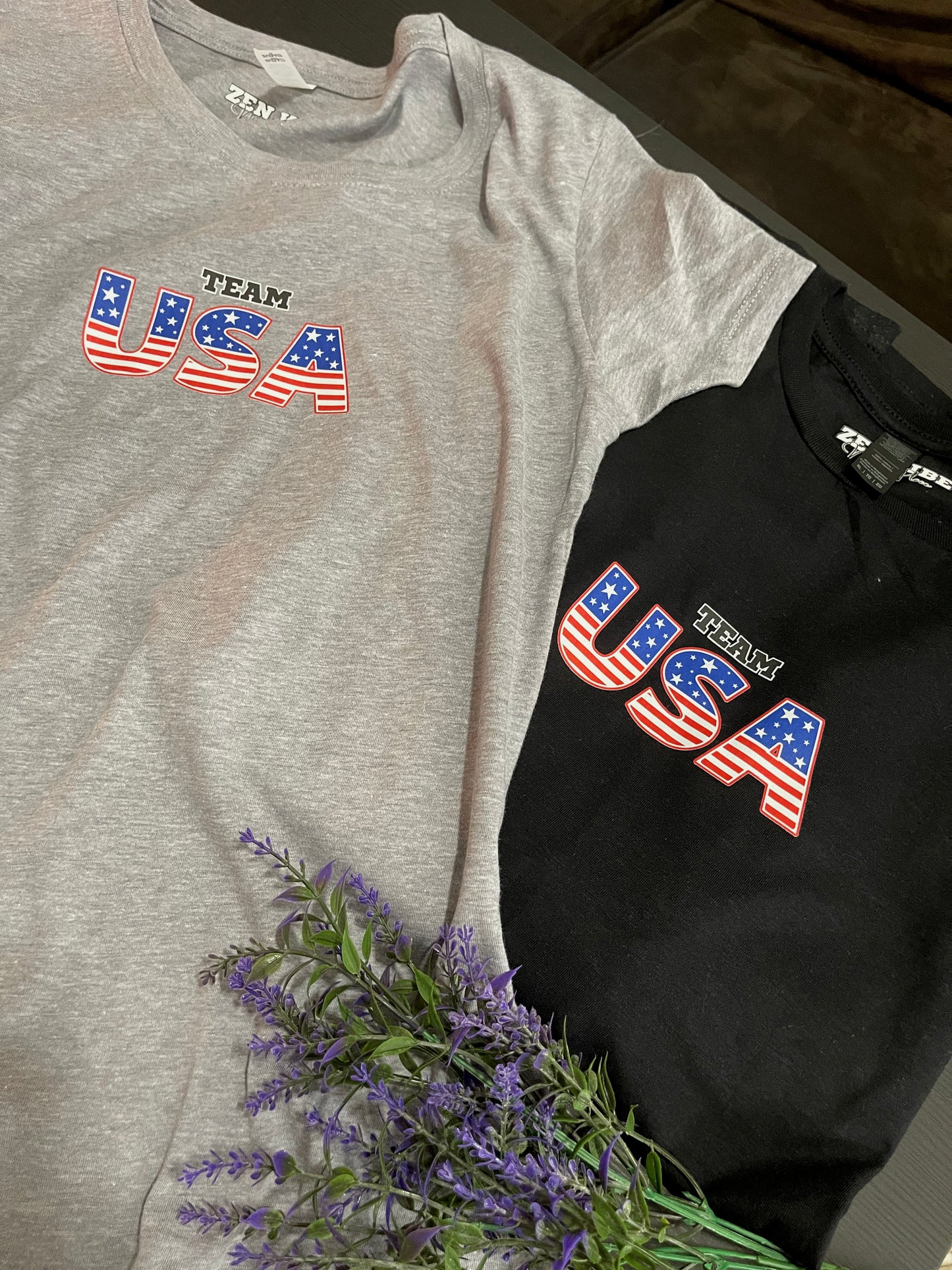 Team USA Tee | pocket size center chest Print | Adult Unisex