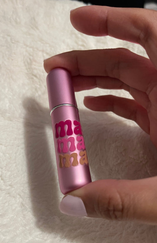 mama wave pink ombre perfume organizer | refillable 5 mL fl. oz. | travel pack | 1 piece only