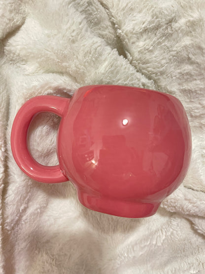 Pink Groovy Skull mug | Black | Stoneware | 14.8 fl oz | Limited Edition