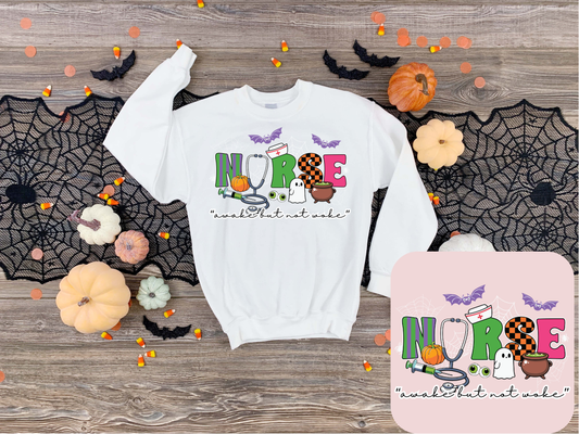 NURSE awake but not woke Halloween sweatshirt | Halloween | Unisex size