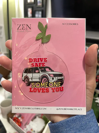 SUV Drive Safe Ornament | RoundClearAcrylic | Accessories