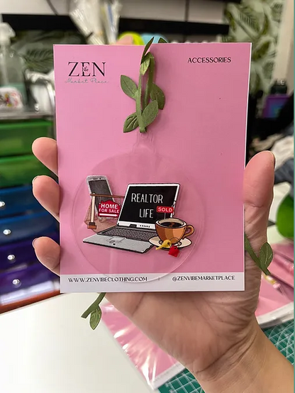 Realtor Life Ornament | RoundClearAcrylic | Accessories