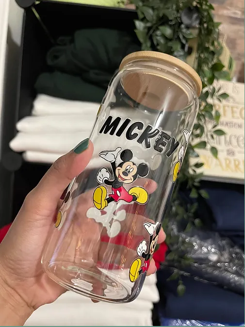 Mouse1 beercan glasscup set | 20 oz | Permanent UV DTF