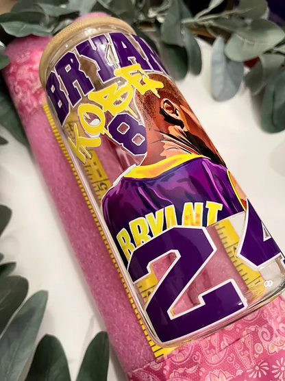 Kobe 24 Bryant beercan glasscup set | 20 oz | one side only