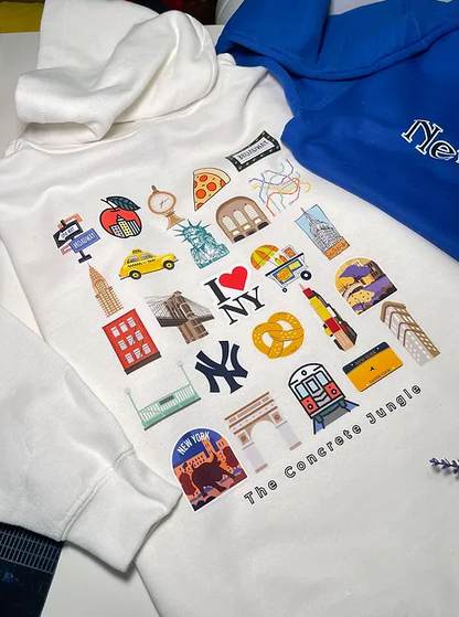 NEW YORK City-BestOfNYC (Front+Back) HOODIE | YOUTH/KIDS size