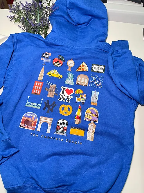 NEW YORK City-BestOfNYC (Front+Back) HOODIE | YOUTH/KIDS size